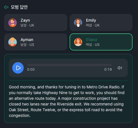 모범 답안 예시